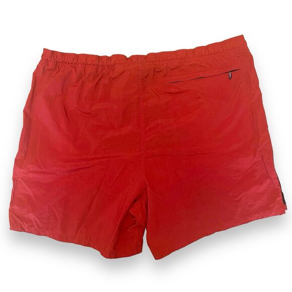 REI Shorts Men's Med Red Nylon Mesh Lined Swim Trunks - Picture 2 of 11
